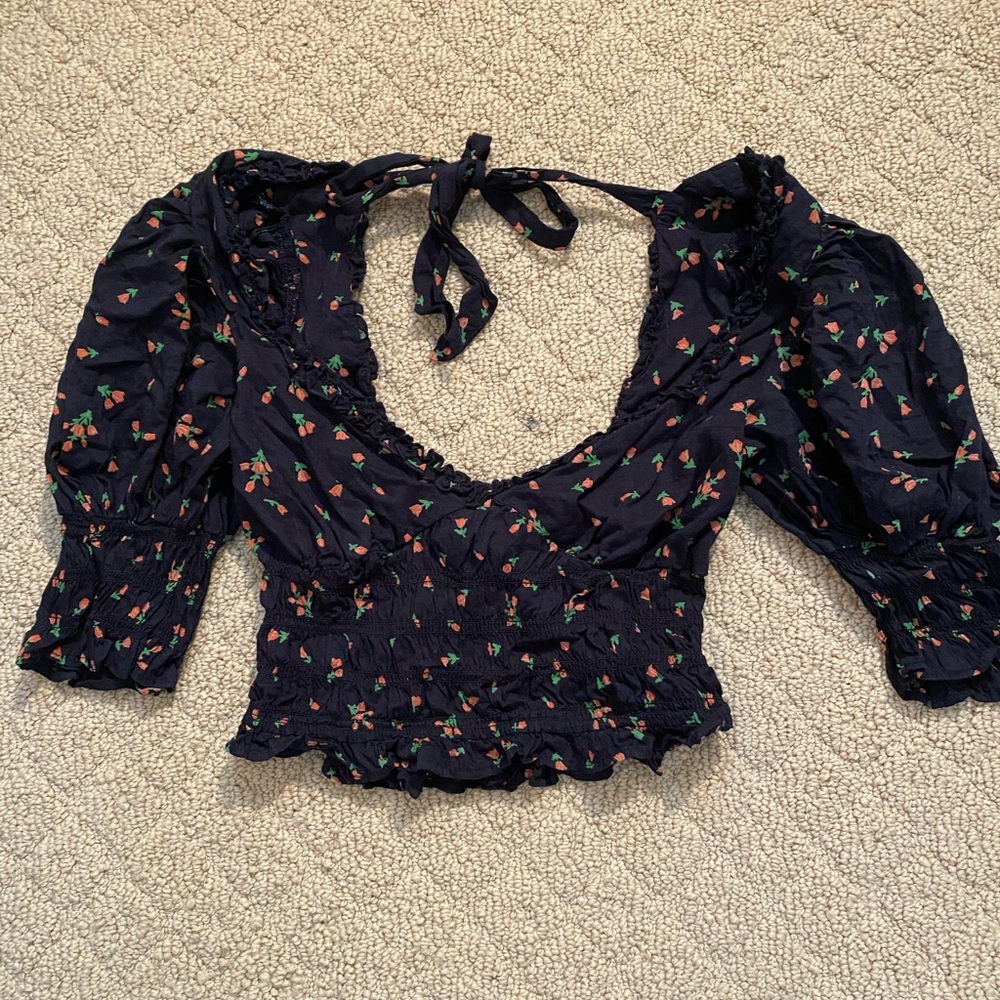 Urban Outfitters floral crop top